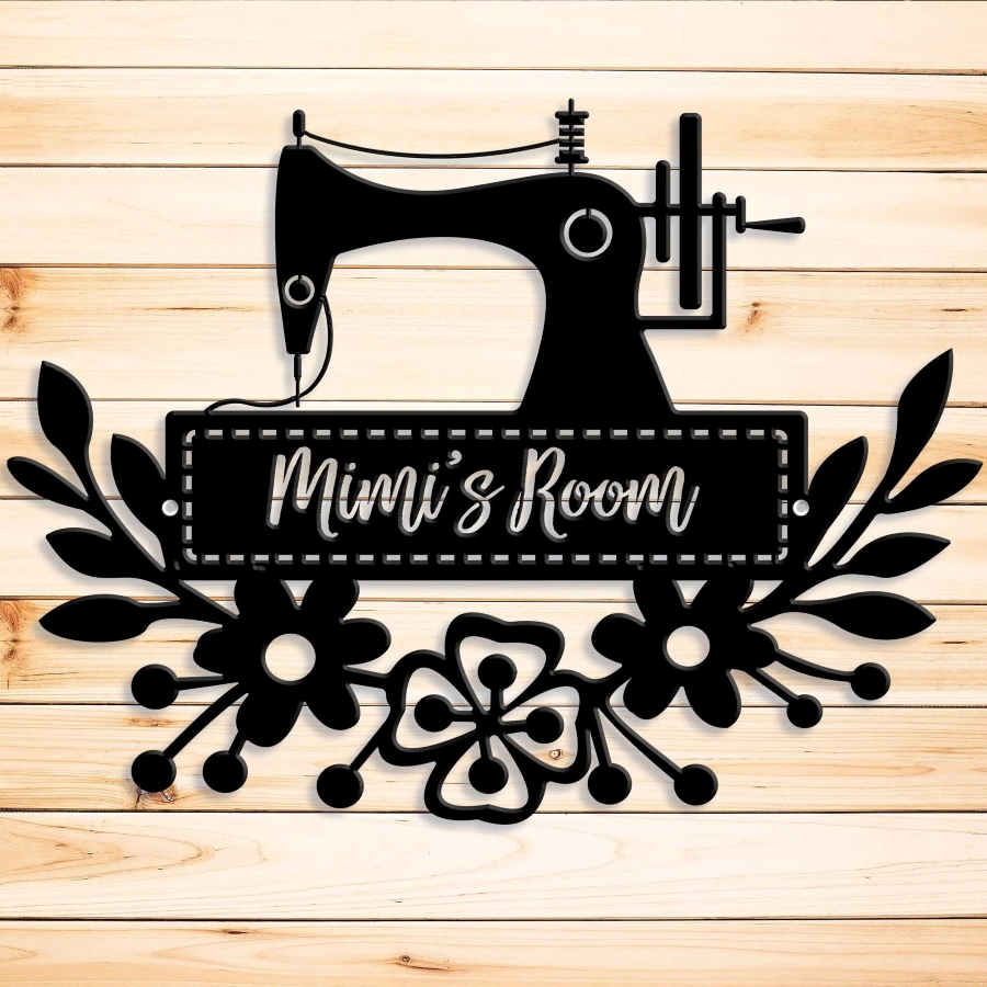 Sewing Room Sign Personalized Canvas Prints Sewing Wall Art Sewing Room  Wall Décor Rustic Gift for Seamstress Sewing Room Decor 